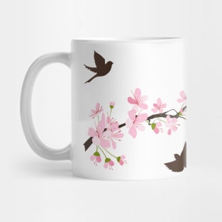 Sakura Birds Mug